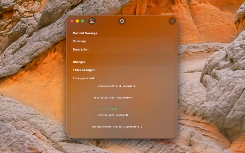 CommitSummary showcase