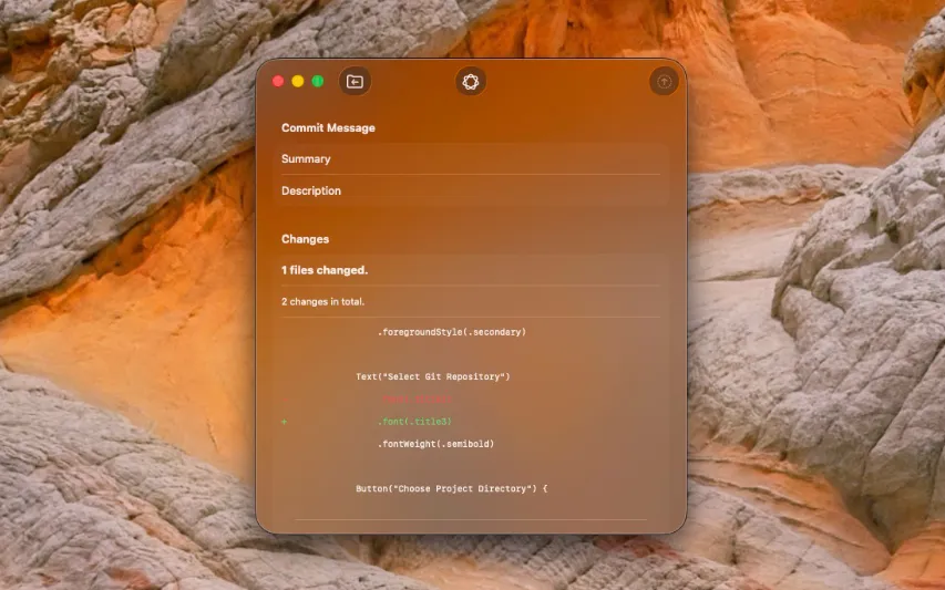 CommitSummary overview